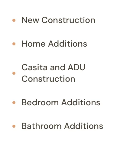 New residential construction project with framing and structural work
